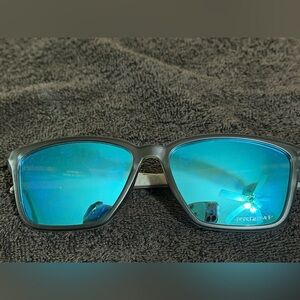 Oakley Prizm Blue Lens Gray Frame Glasses